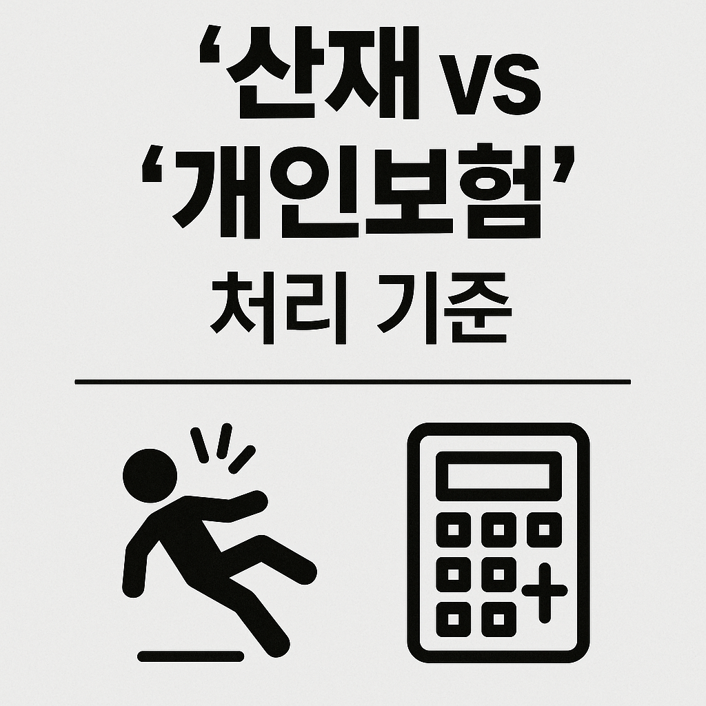 산재보험 vs 개인보험, 무엇이 다르고 어떤 순서로 써야 유리할까?
