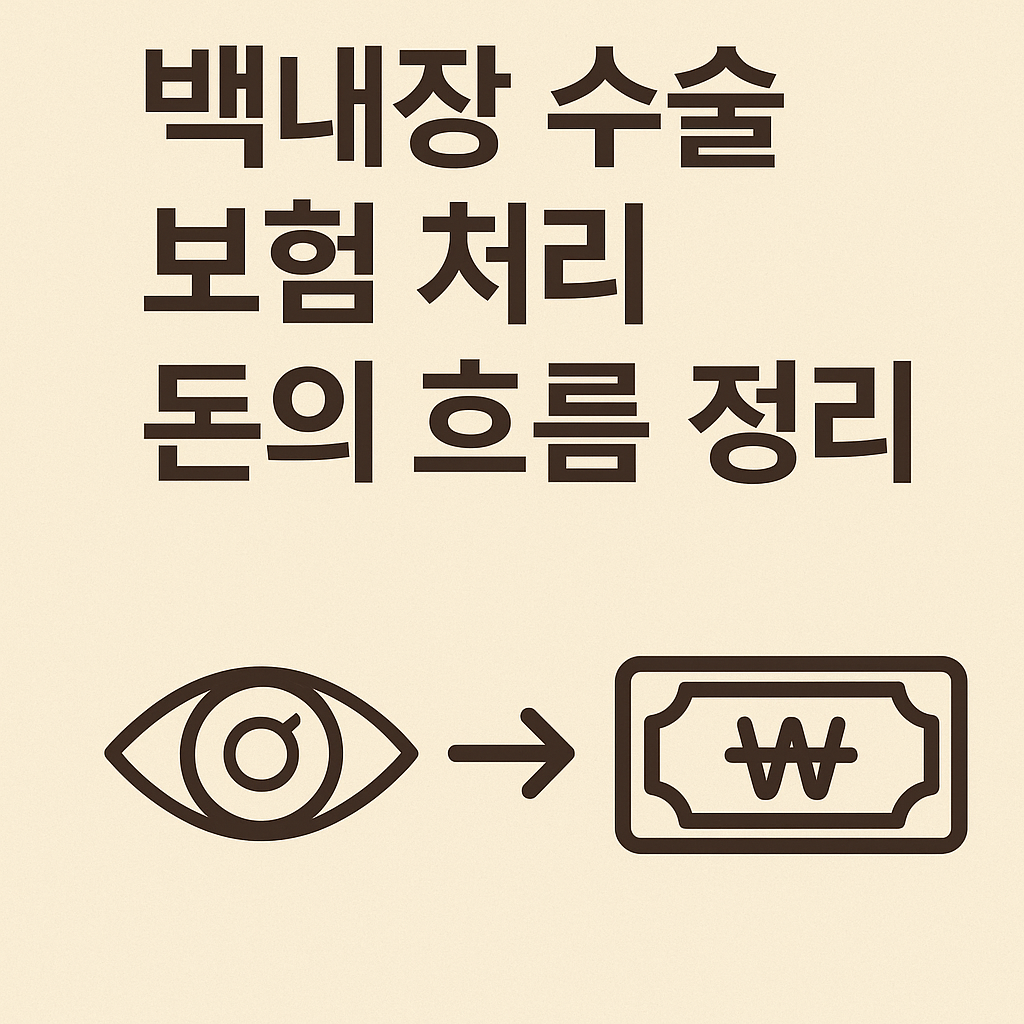 백내장 수술, 보험 처리는 이렇게 움직인다: 건강보험→실손→정액담보 순서 완전 이해